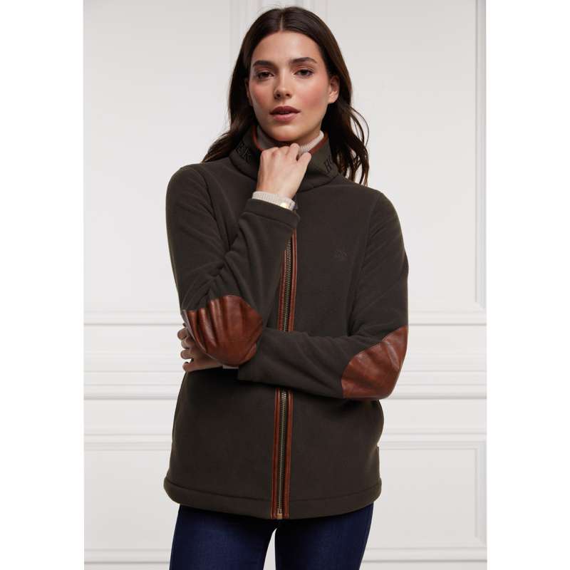 Holland Cooper Country Fleece Jacket - Khaki-1